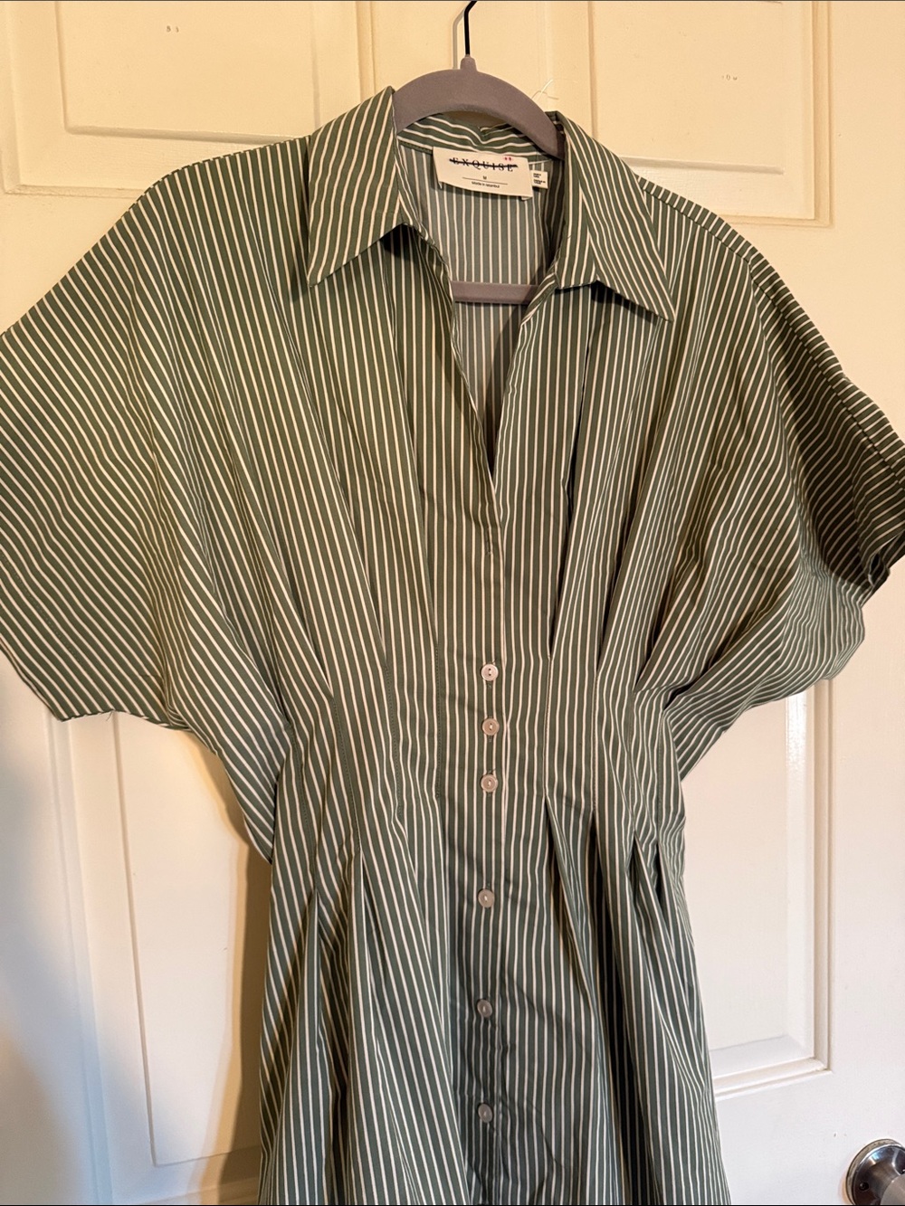 Tobie Eyelet Shirtdress by Exquise - Picture 5 of 11